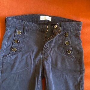 Loft Women’s Jeans Size 25 Petite - Navy Blue with Buttons